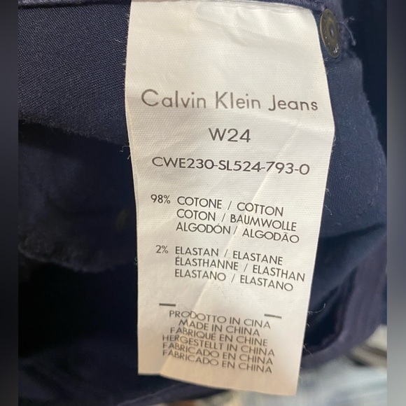 Calvin Klein Navy Blue Mini Skirt size 0 NWOT Summer Skirt Mean Girls - Picture 8 of 8